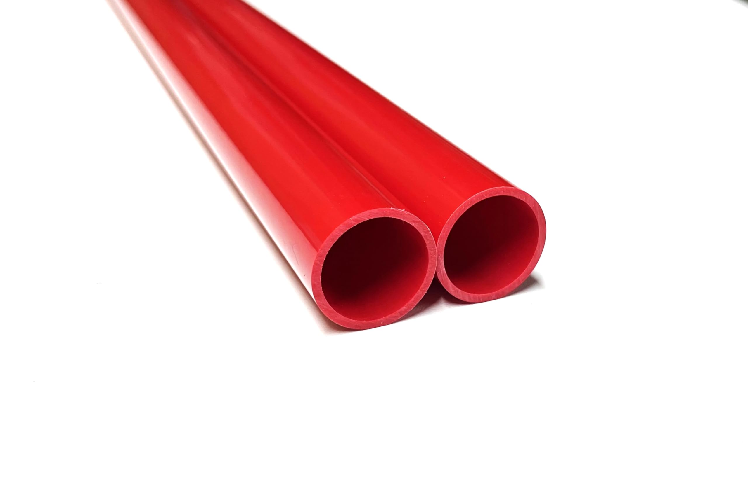 Amazon.co.jp: PIPE-FACTORY 塩ビパイプ 外径27mm 赤 内径23mm×長